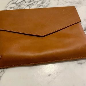 ABLE Leather Envelope Clutch NWOT